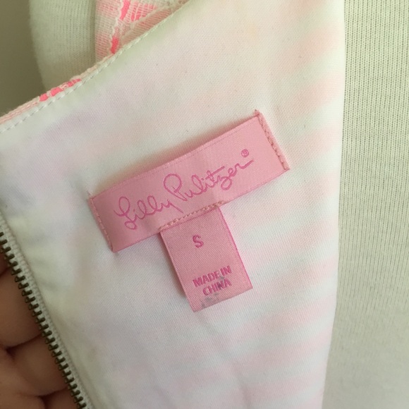 🎉 Lilly Pulitzer Embroidered Mini Peplum Dress - Picture 7 of 8